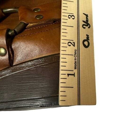 NEW Diego di Lucca Brown Leather Short Harness Western Boots Women's Size 9EE - Picture 12 of 13